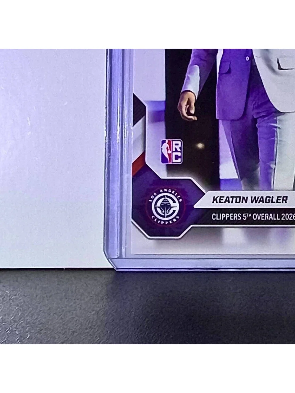 Keaton Wagler Rookie 2026-27 Topps NBA Draft Night KWAG Card LA Clippers